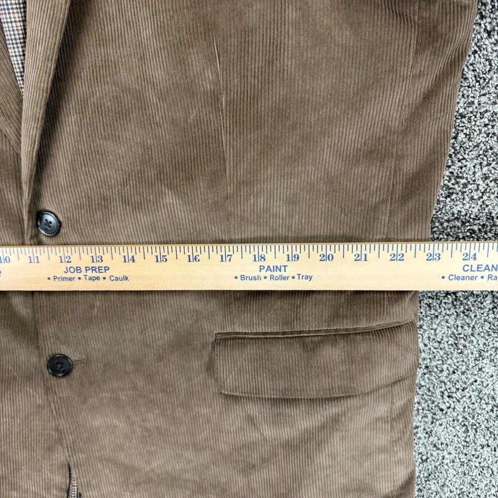 Saddlebred Blazer Mens 46R Brown‎ Corduroy Cotton Two-Button Sport Coat Jacket
